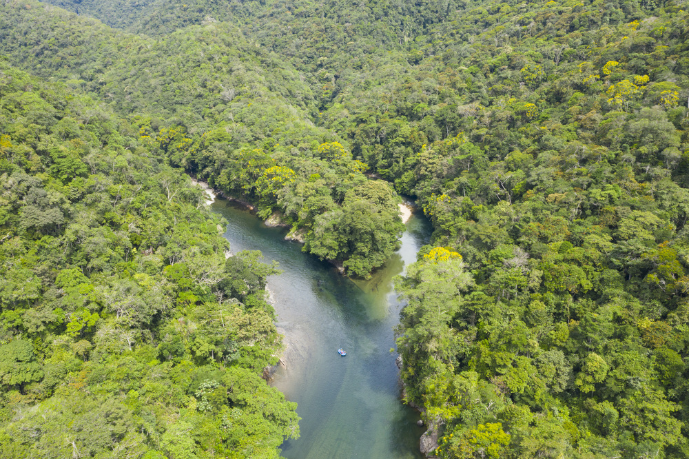 Colombian river and nature conservation