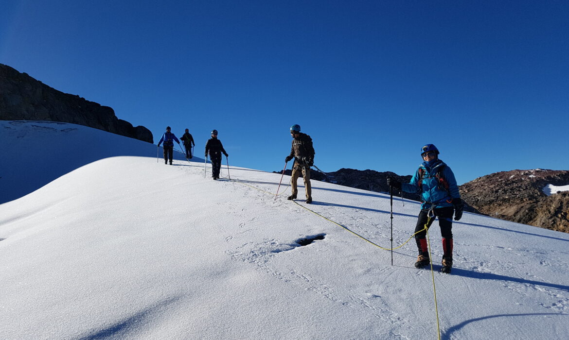 View of the Nevado Santa Isabel Glacier