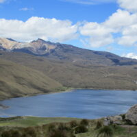 Panoramic view of the Otún River Basin from the trekking trail