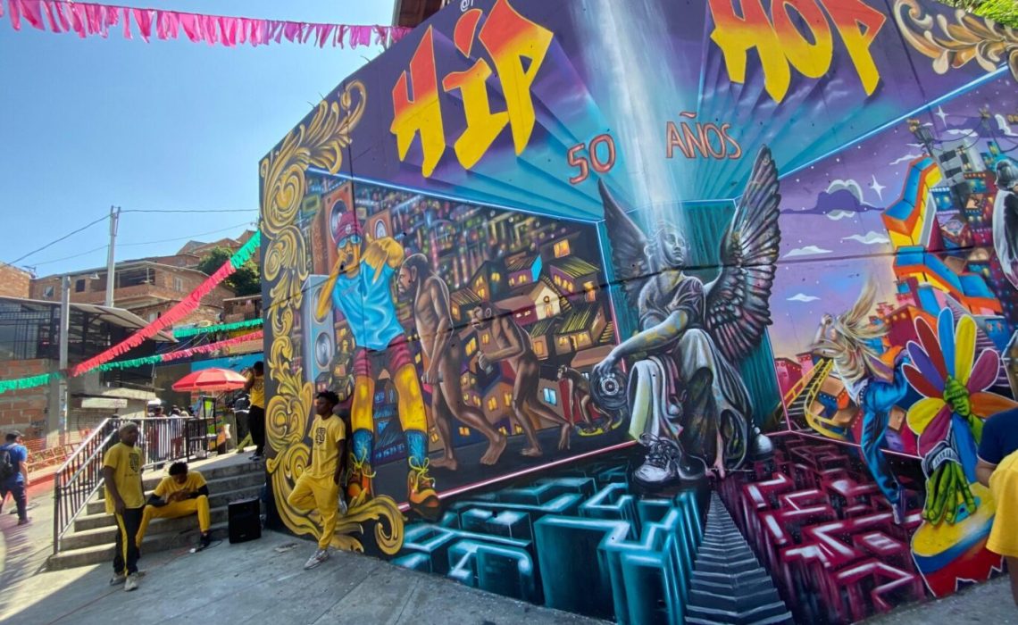 Dance performances in Comuna 13, Medellín, showcasing local talent and the neighborhood's rich cultural expression through movement and art