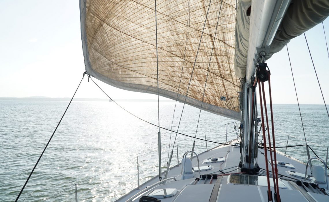 sailboat on the caribbean
