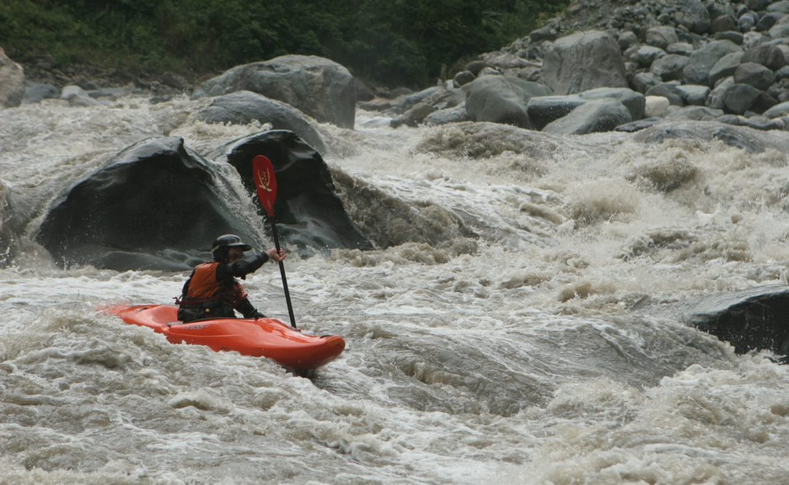 kayaker in colombia