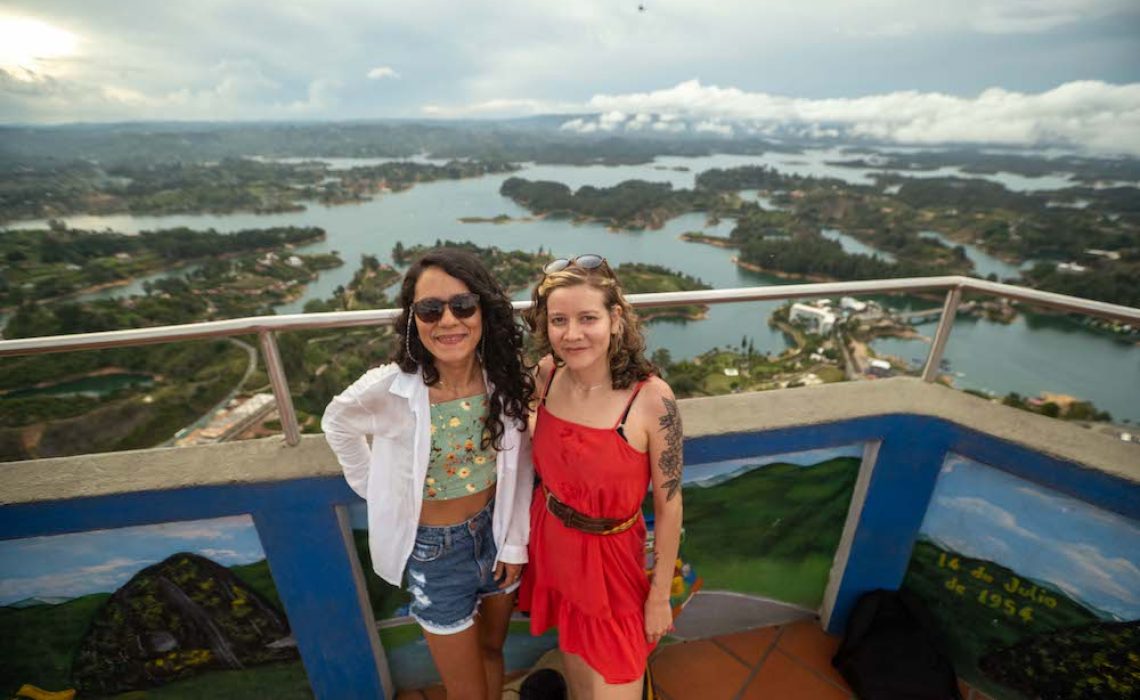 view penol rock climb medellin tour