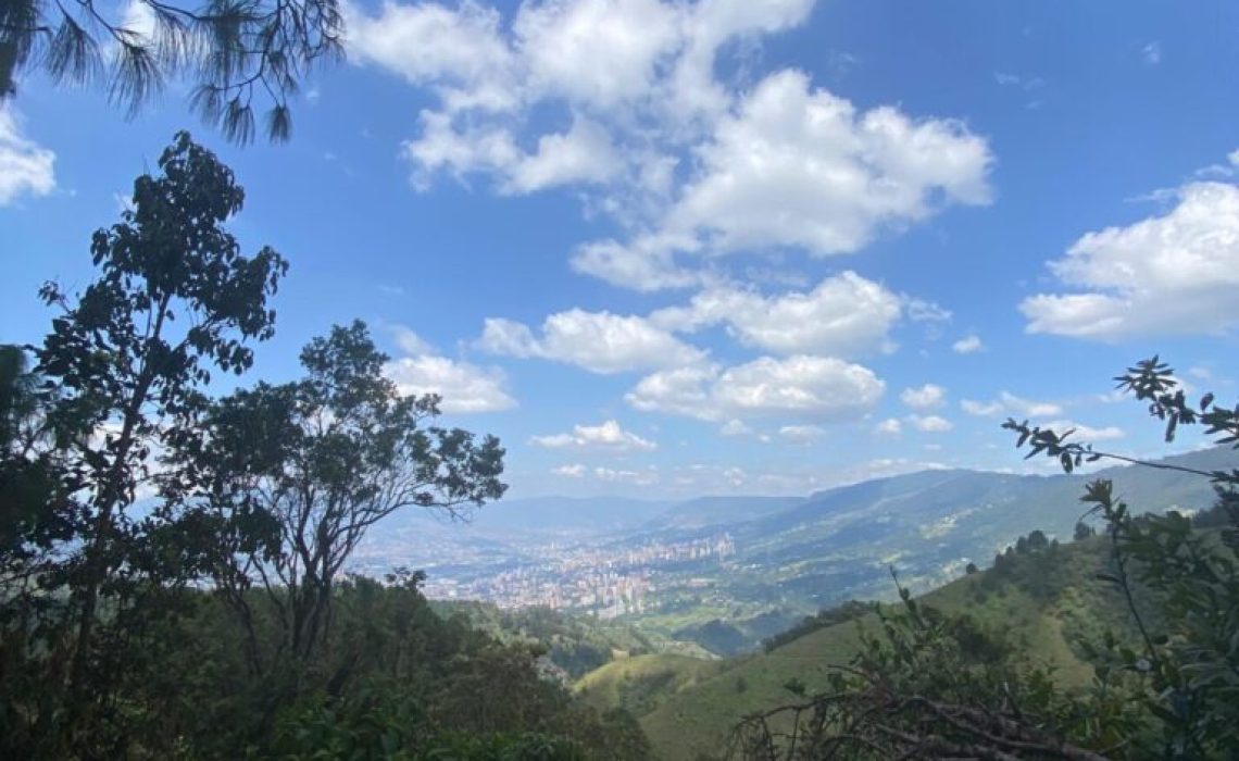 Panoramic view of the Aburrá Valley from the summit