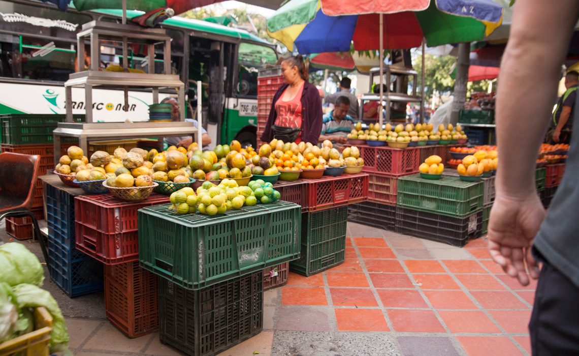 fruit vendors on the street