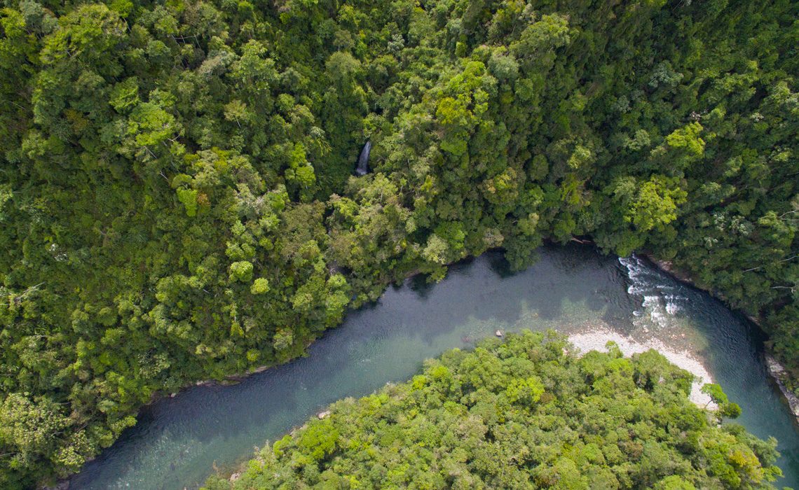 Rio Samana aerial view