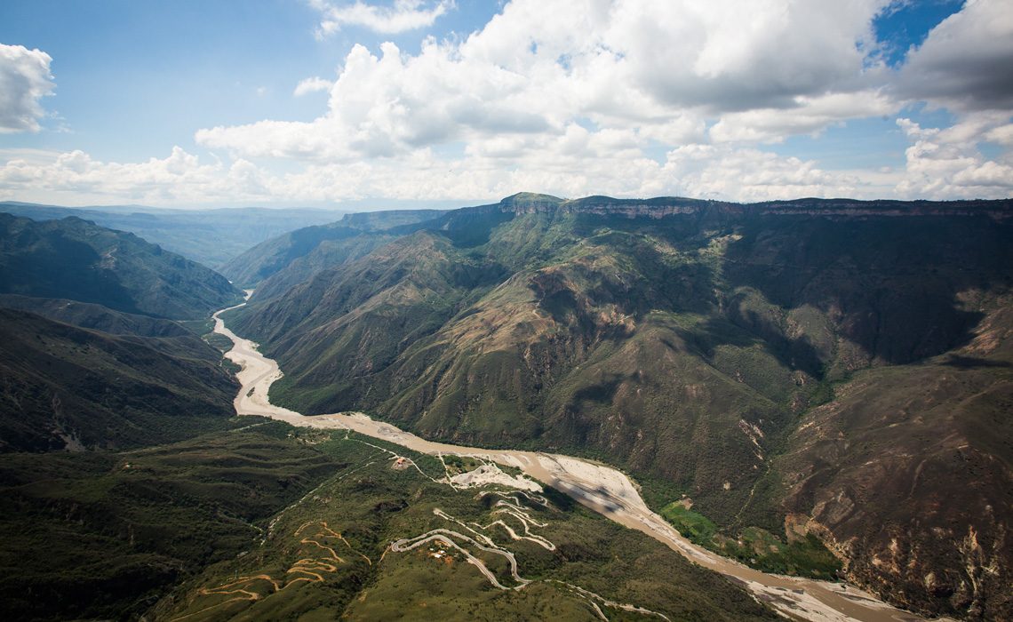 river mountains jungle colombia