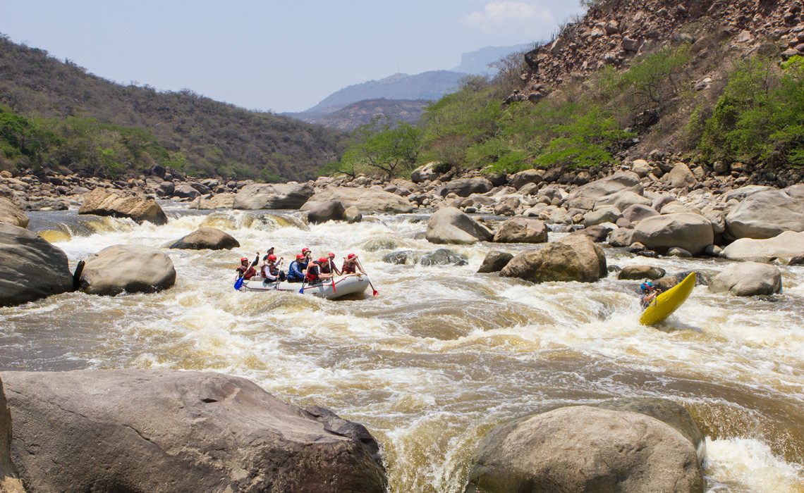 rafting river colombia mountains