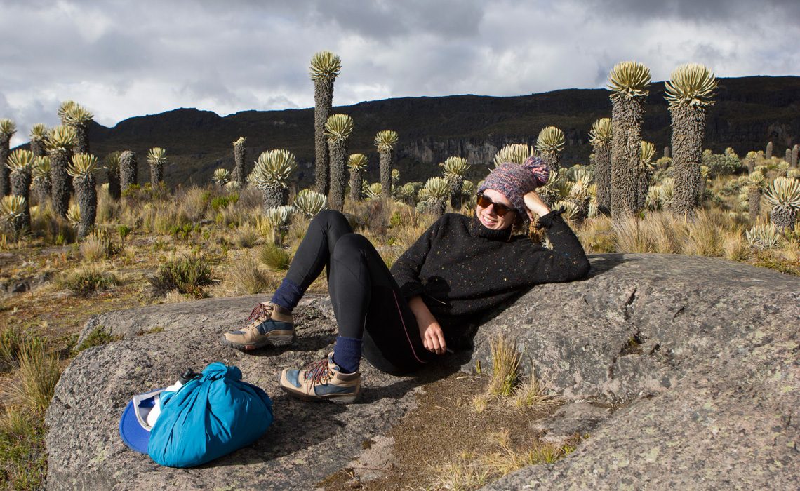 resting trek los nevados mountains