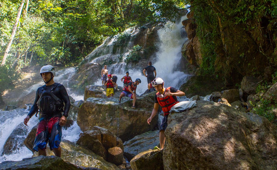 waterfalls colombia jungle